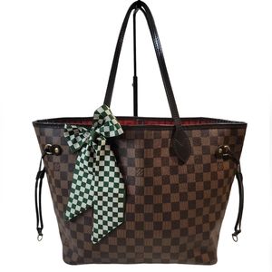 LOUIS VUITTON 💯 Authentic Damier Ebene Neverfull MM Tote Bag Brown